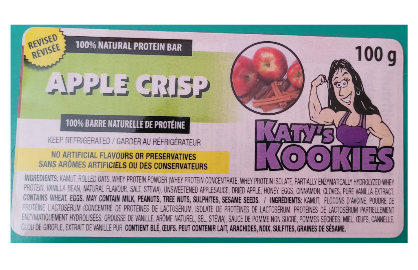 Apple Crisp - Frozen Meal Replacement Bar - LOCALS ONLY